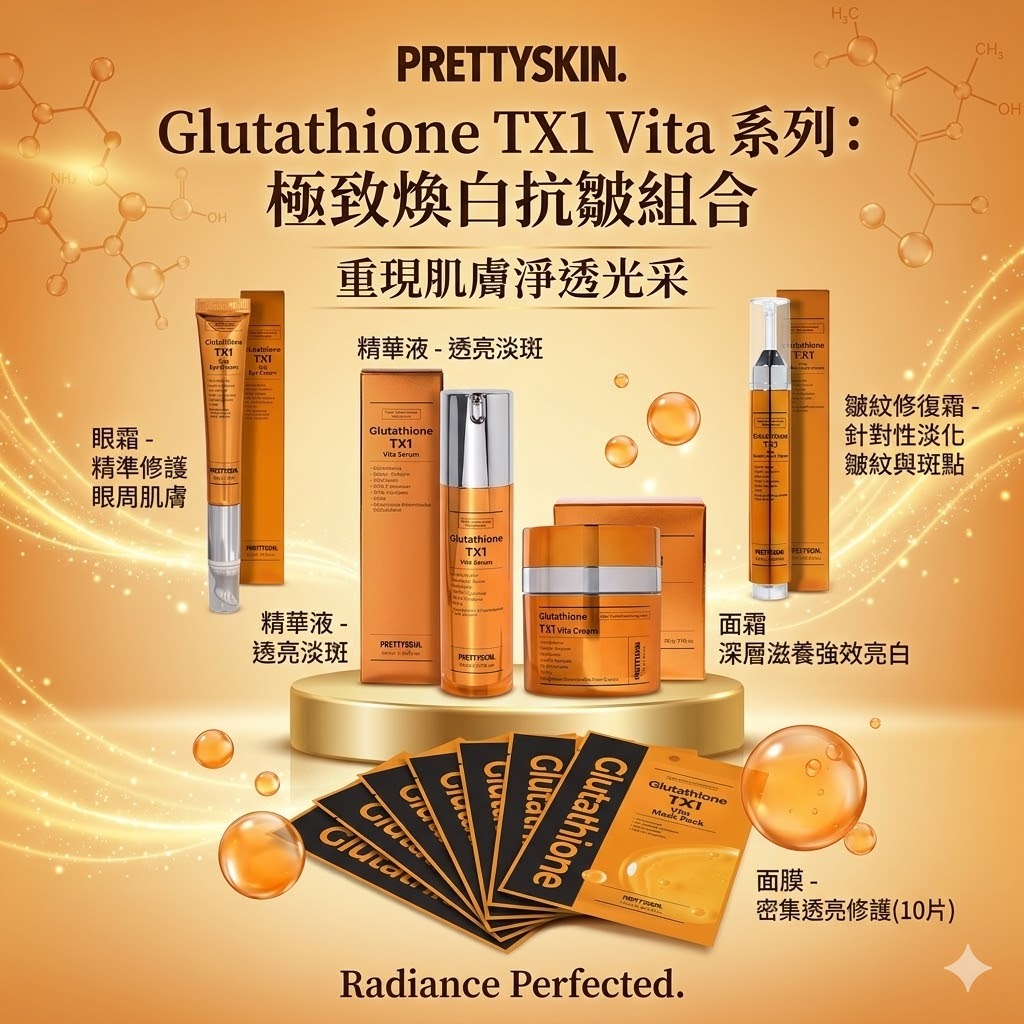 【直播】PRETTYSKIN LX041109 Glutathione TX1 Vita 系列