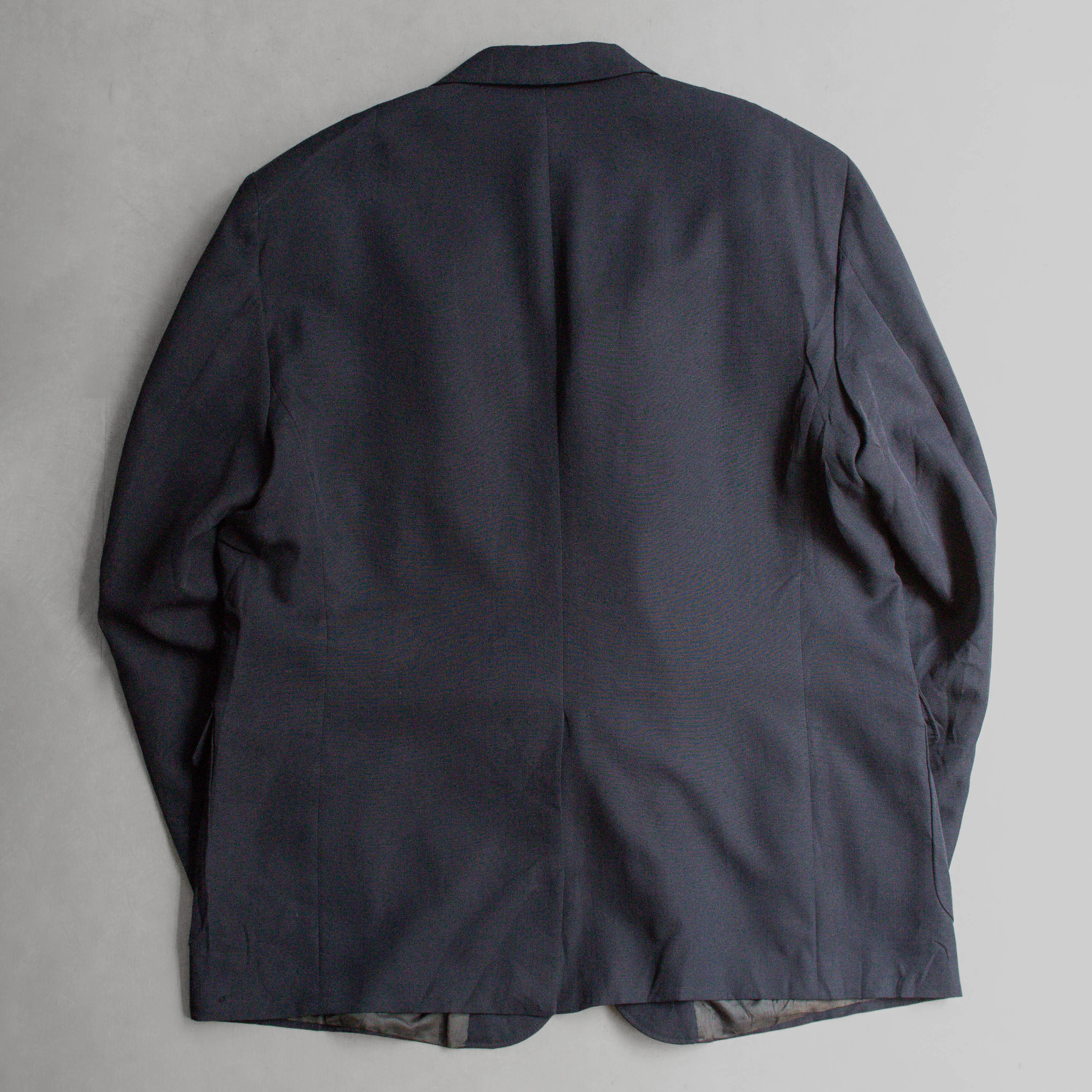VINTAGE NAVY BLAZER 美國 深藍 十字紋 春夏 西裝外套