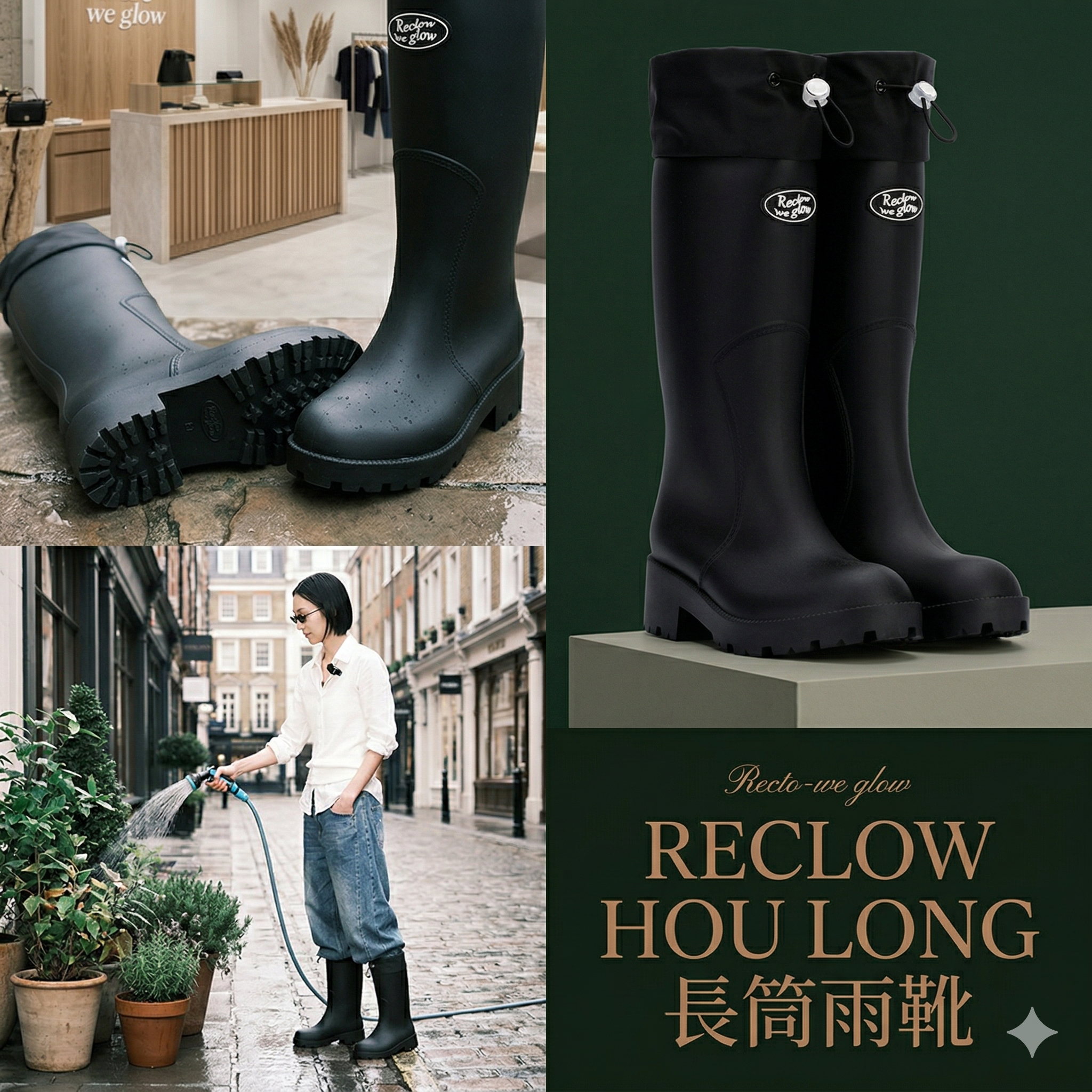 【現貨】RECLOW LL121951 HOU LONG 長筒雨靴