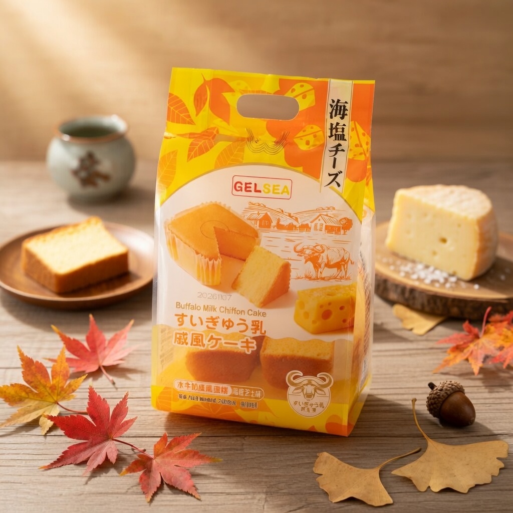 水牛奶戚風蛋糕(海鹽芝士味) 210克