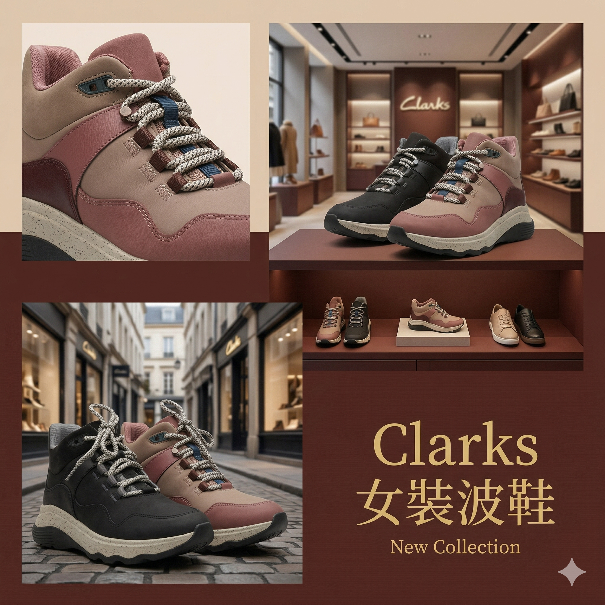 【現貨】Clarks L1221133 女裝波鞋