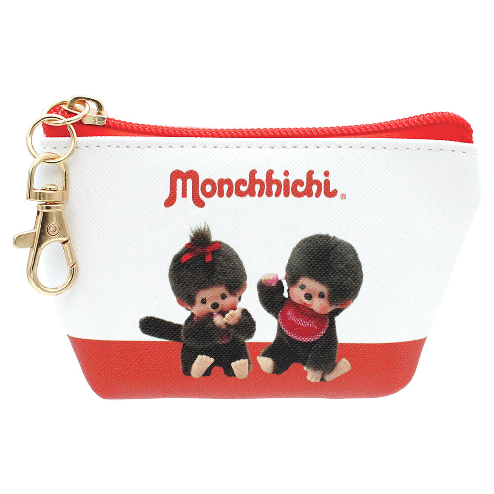 Monchhichi 三角形迷你收納包 紅色