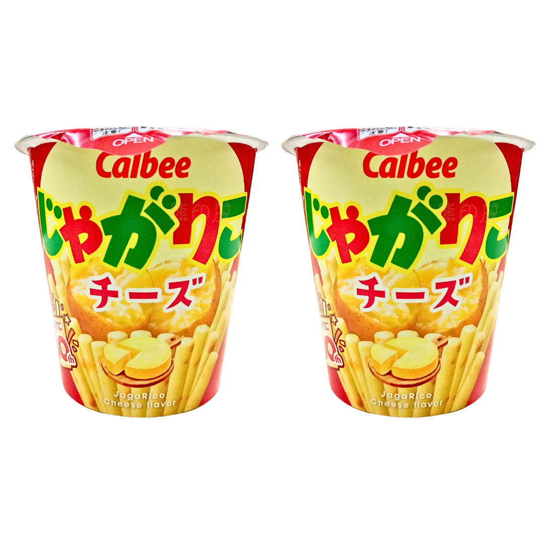 日本 卡樂B Jagarico 芝士味薯條杯 55g (紅) x2 到期日 2026-6-1