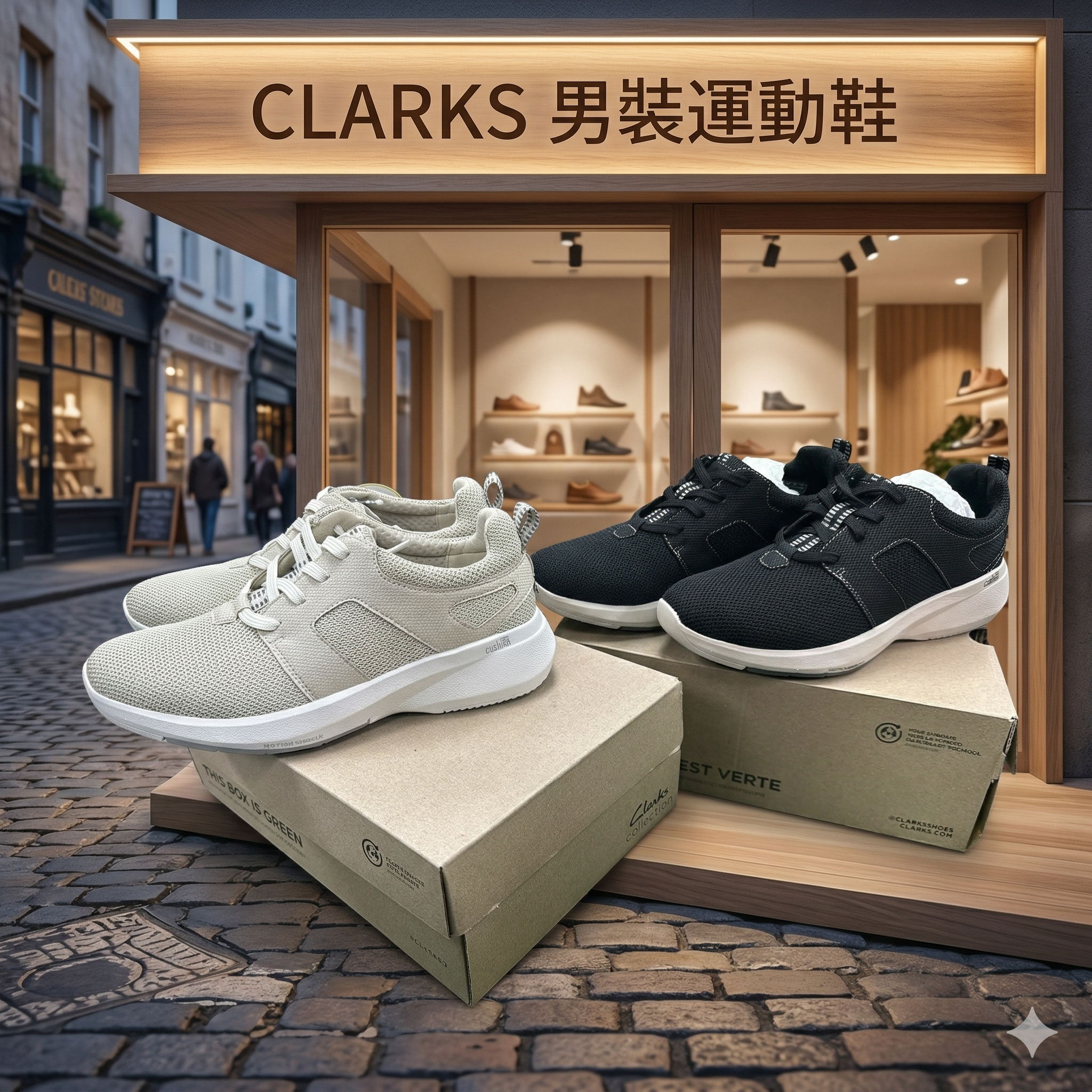 【現貨】CLARKS L0102852 男裝運動鞋