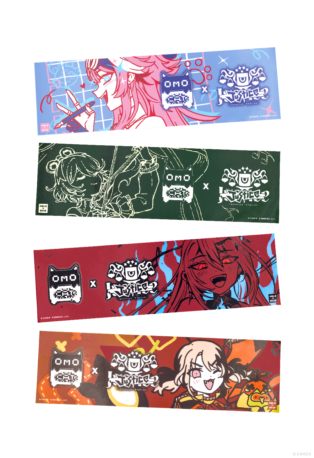 「官方代購」OMOCAT x hololive English -Justice Vinyl Decal