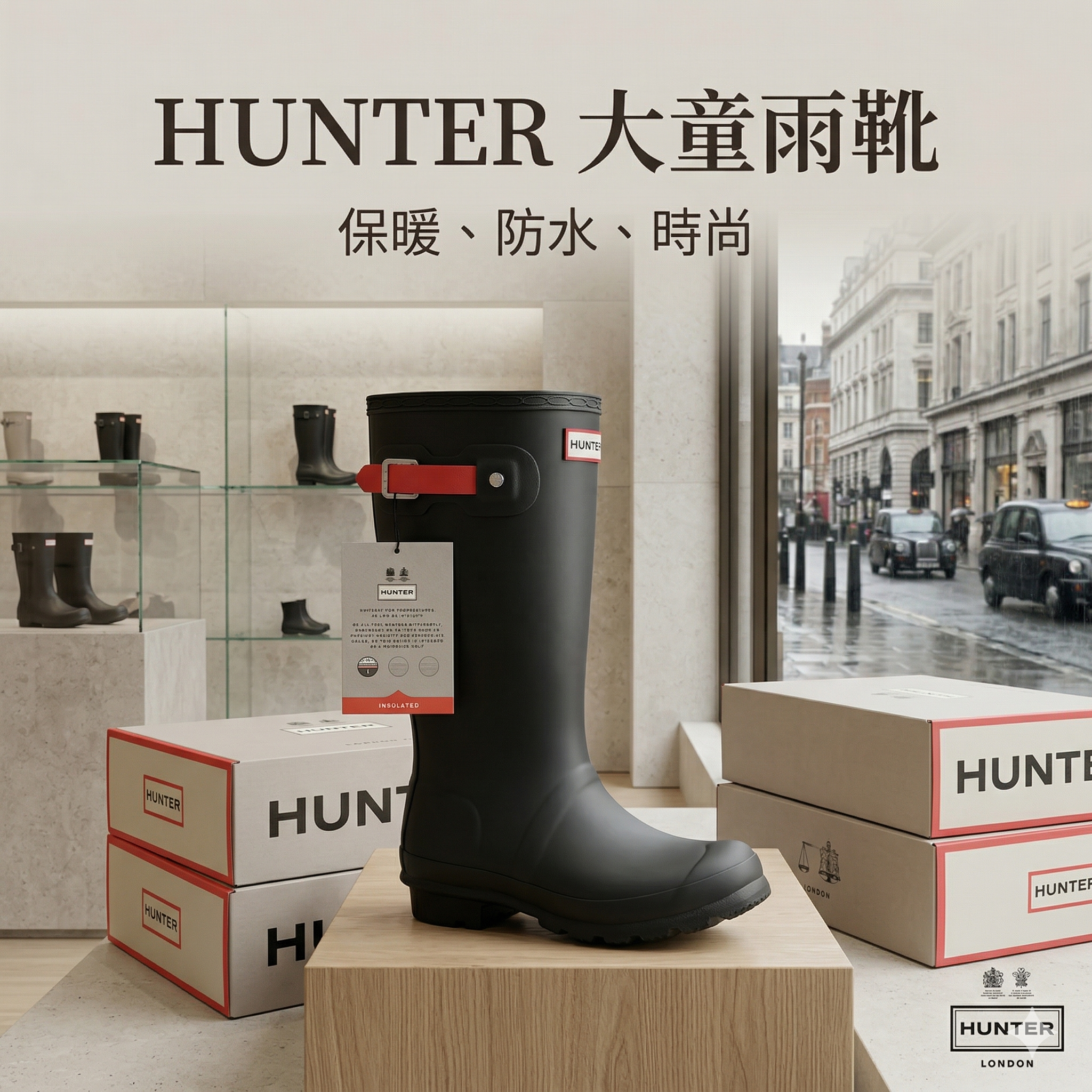 【現貨】HUNTER L1117123 大童雨靴