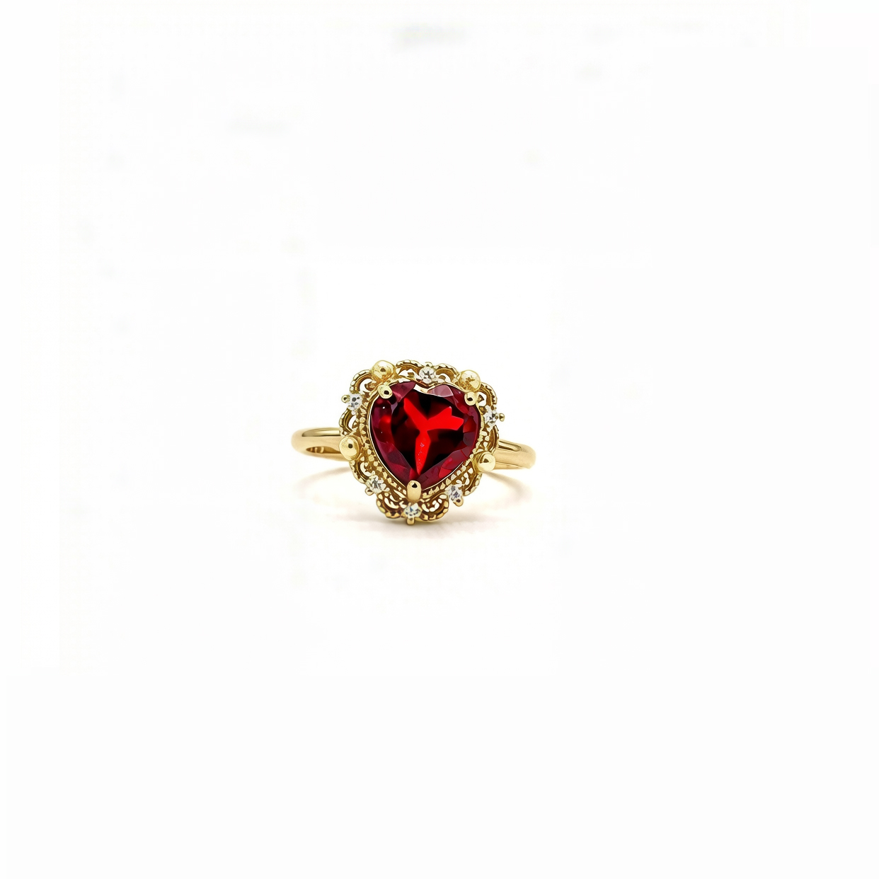 แหวนพลอยโกเมน (Garnet) D18