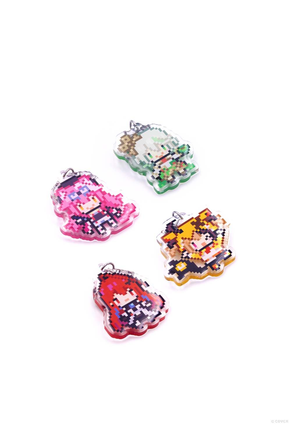 「官品代購」OMOCAT x hololive English -Justice - PIXEL holoJustice Acrylic Keychain