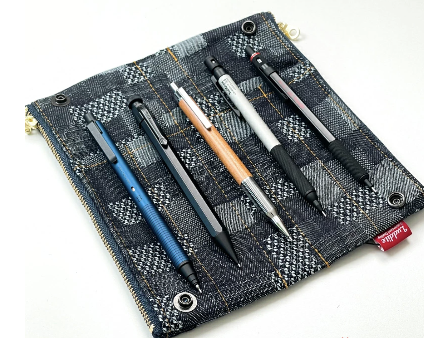 日本 Luddite｜丹寧布製鉛筆盒 筆袋 折疊筆袋