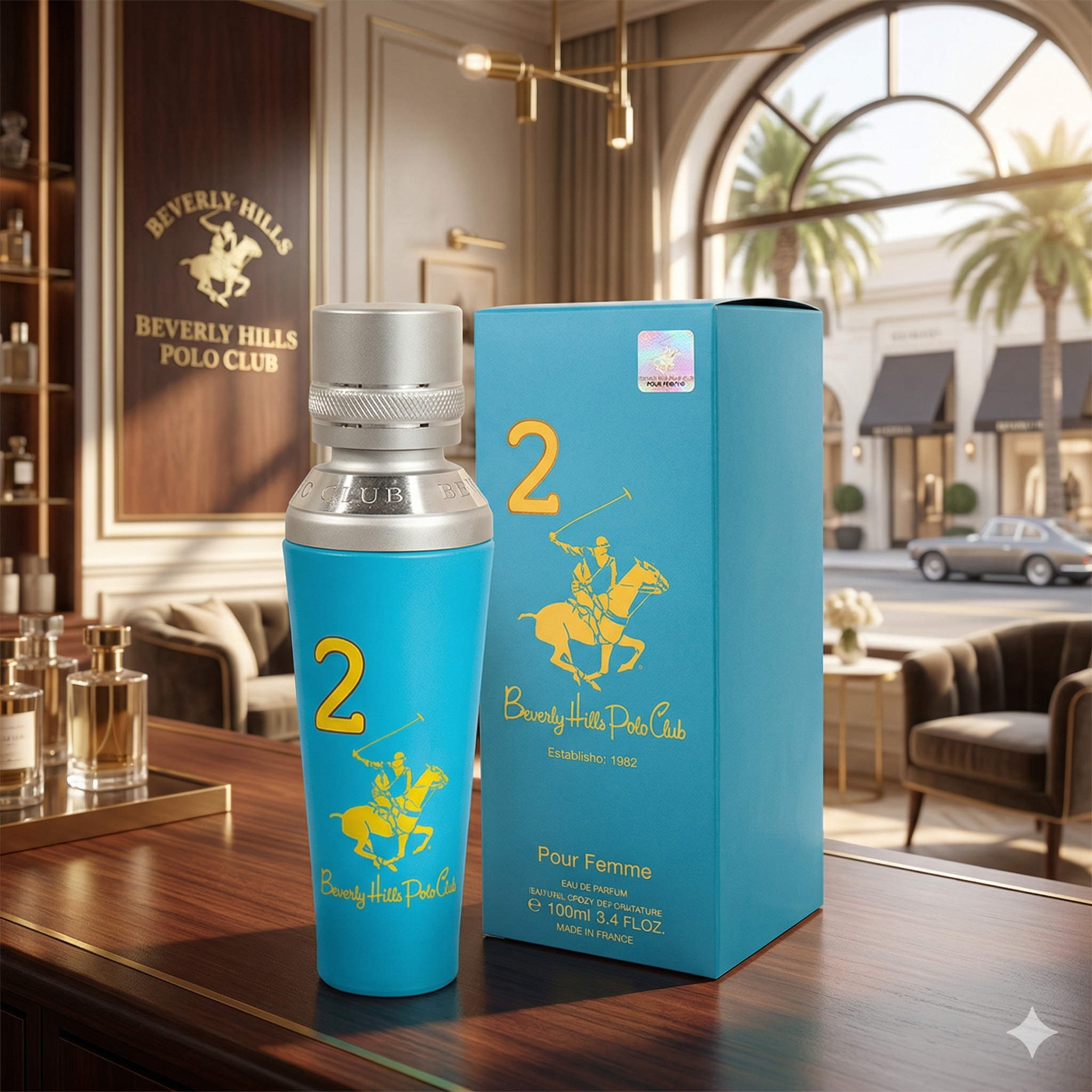 【現貨】Beverly Hills Polo Club LL011604 Ladies No 2 EDP Spray 3.38 oz Fragrances