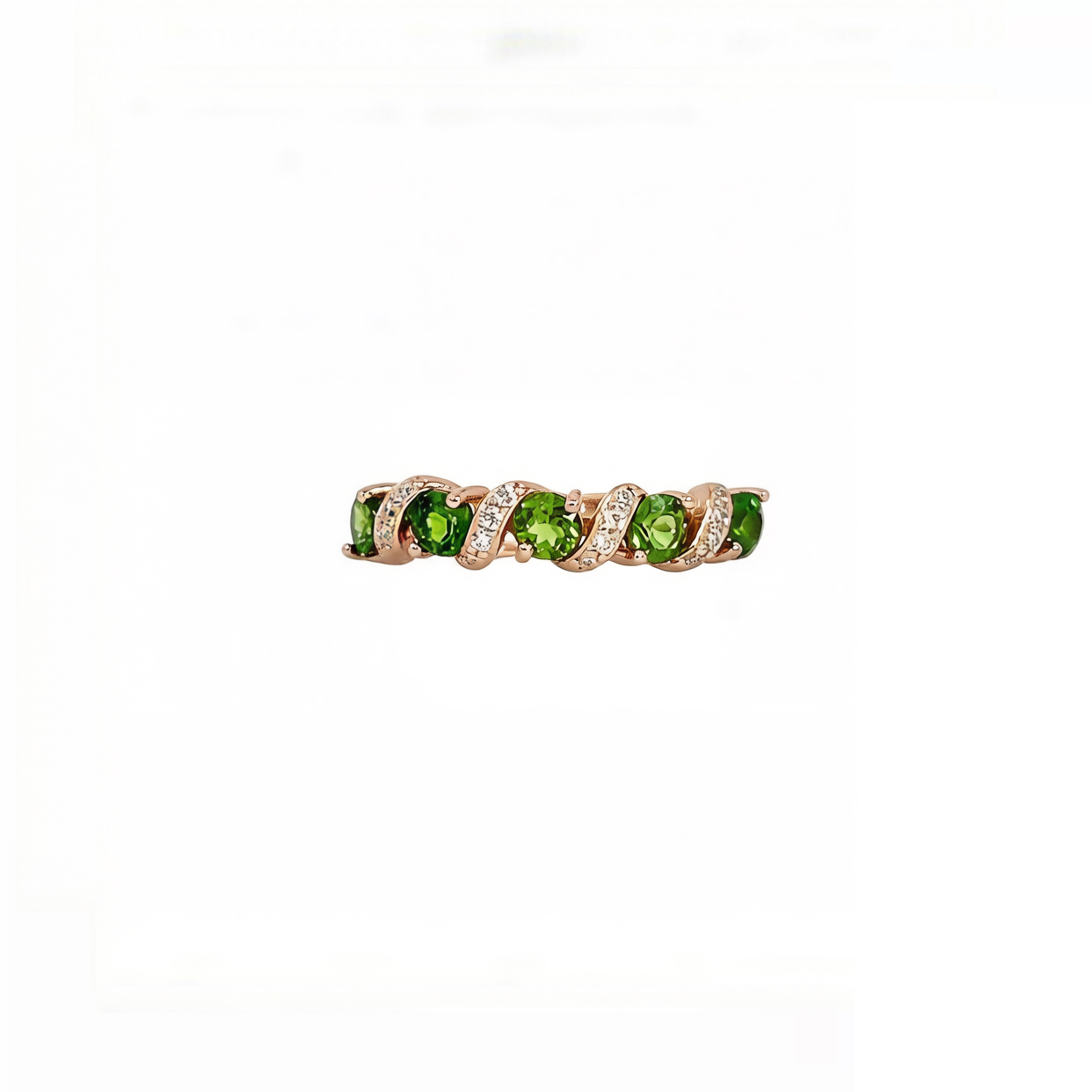 แหวนพลอยไดออปไซด์ (Diopside) D30 G49