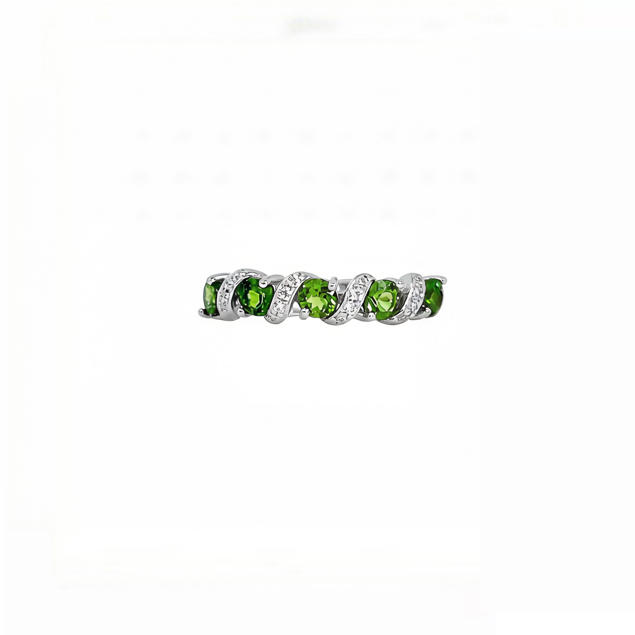แหวนพลอยไดออปไซด์ (Diopside) D30 G49