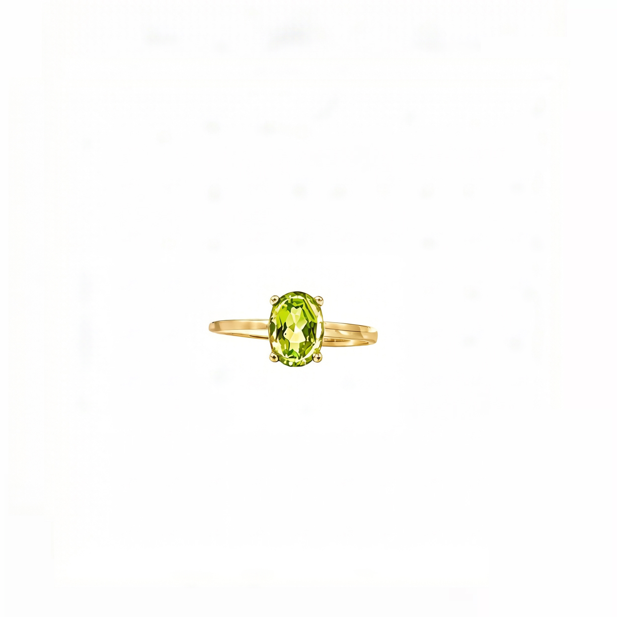 แหวนพลอยเพอริดอท (Peridot) D7
