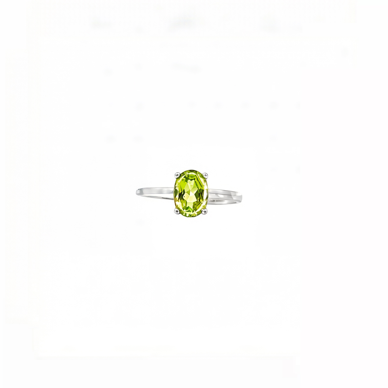 แหวนพลอยเพอริดอท (Peridot) D7