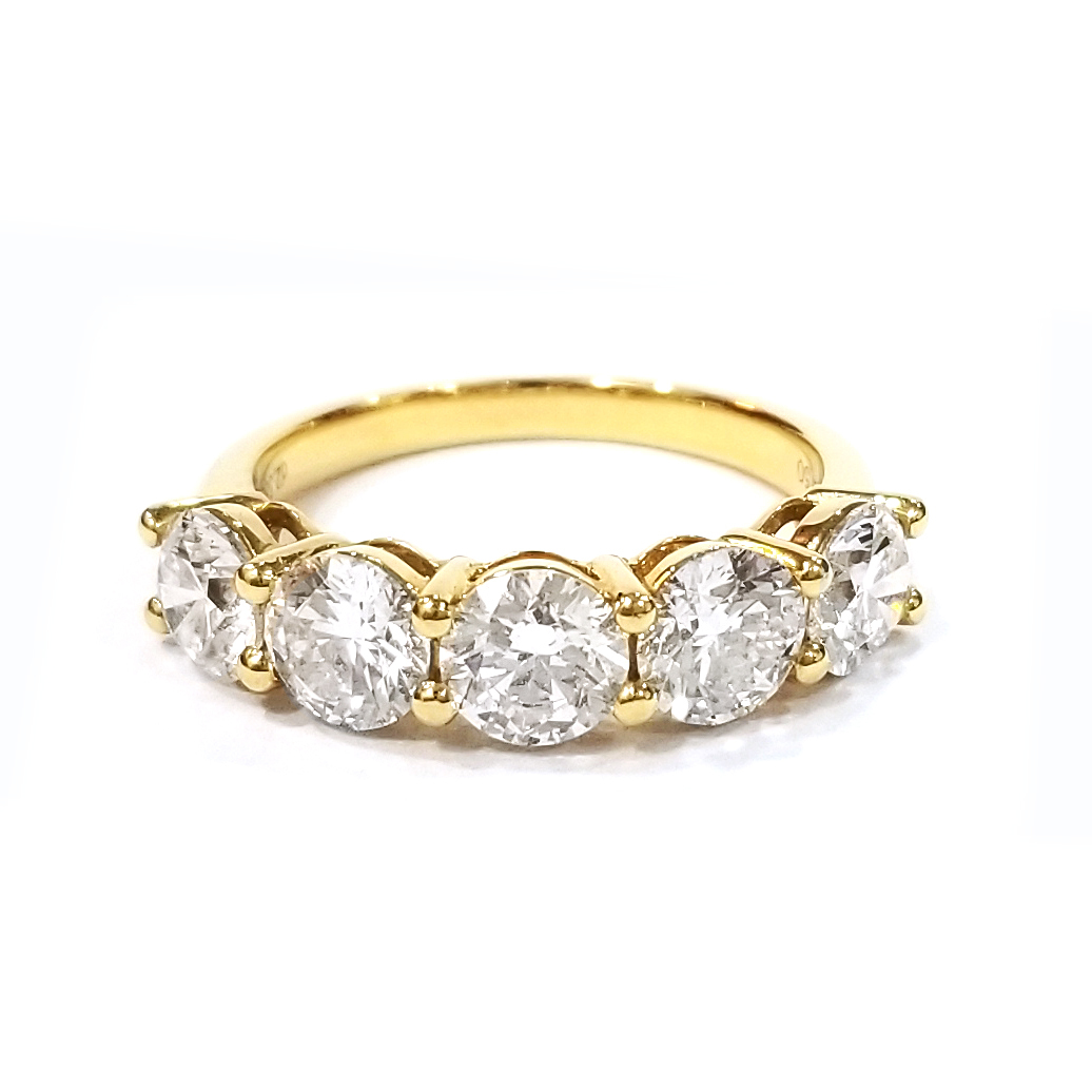 18K黃金 1卡實驗室培育鑽石戒指