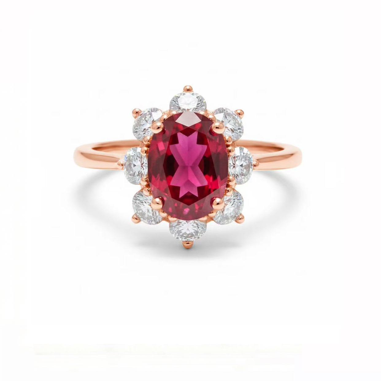 แหวนพลอยโกเมน (Garnet) D19