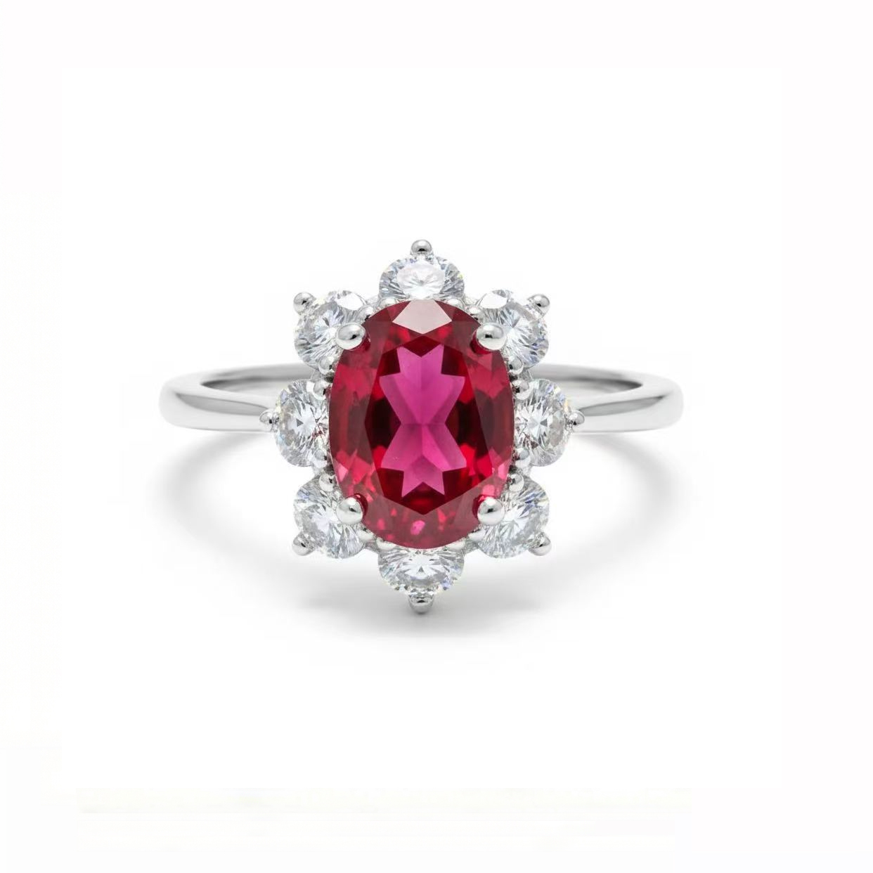 แหวนพลอยโกเมน (Garnet) D19