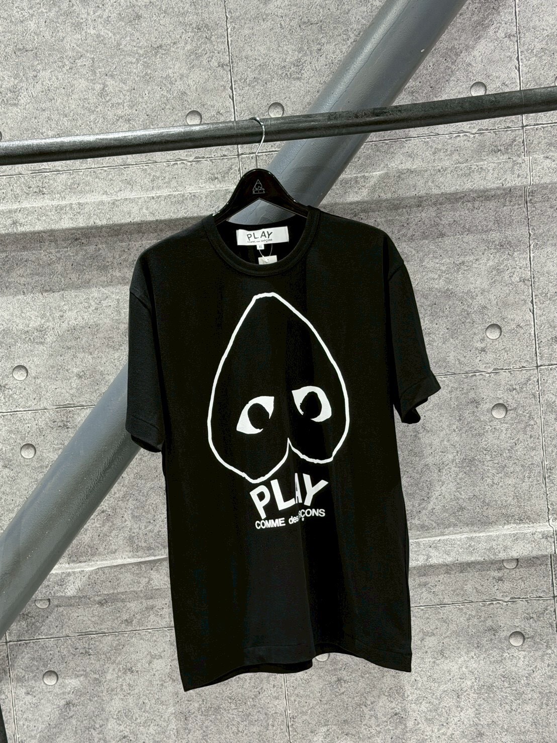Comme des Garçons CDG PLAY 經典黑白大愛心 倒愛心短袖 T