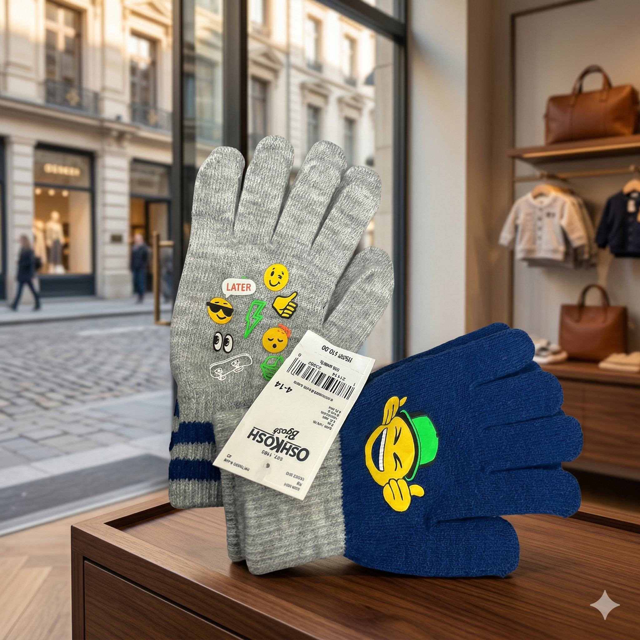 【現貨】OshKosh B'gosh B091102 手套 (1套2件)