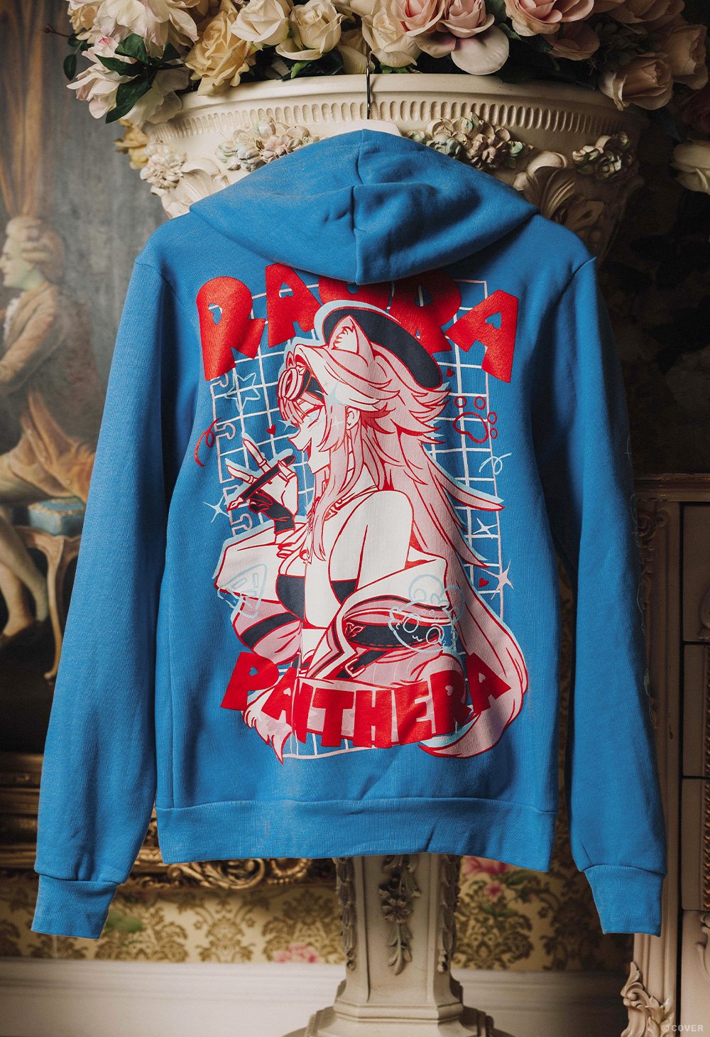 「官品代購」OMOCAT x hololive English -Justice - RAORA PANTERA Zip-Hoodie