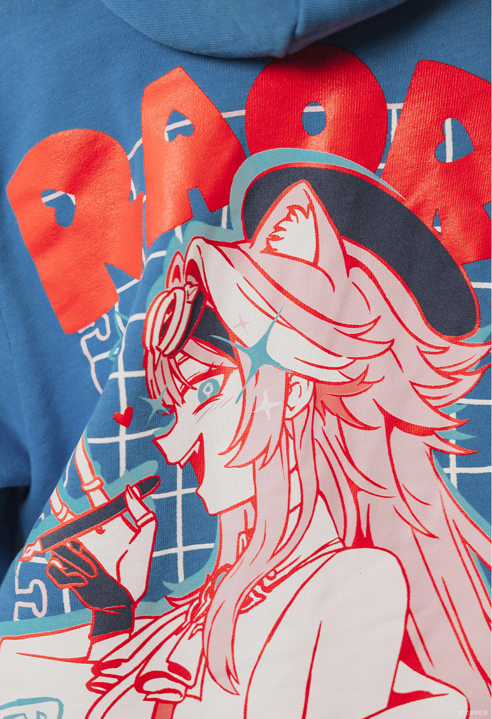 「官品代購」OMOCAT x hololive English -Justice - RAORA PANTERA Zip-Hoodie