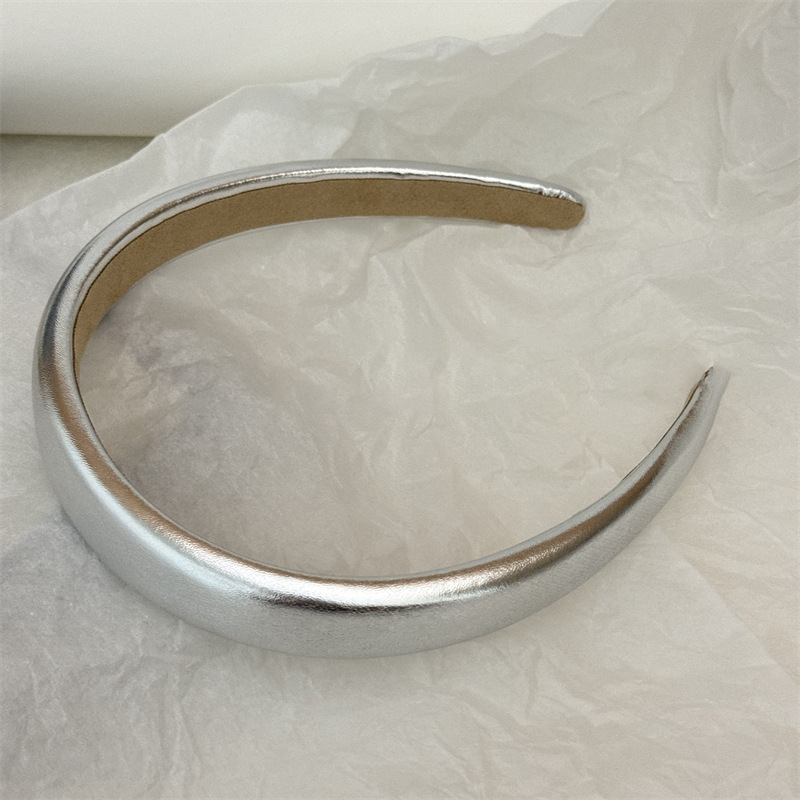 [2 FOR RM10] Minimalist Silver Leather Headband