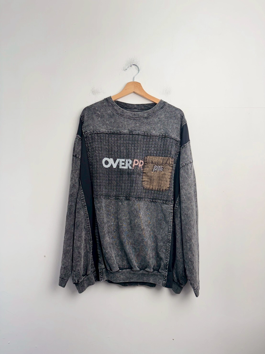 OVERPRINT PIGMENT SWEATSHIRTS LIKE LS TEE SIZE XL