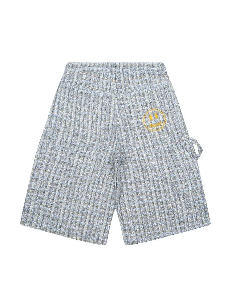 Drew House Bouclé  粗毛呢小香風刺繡笑臉 寬鬆休閒 短褲