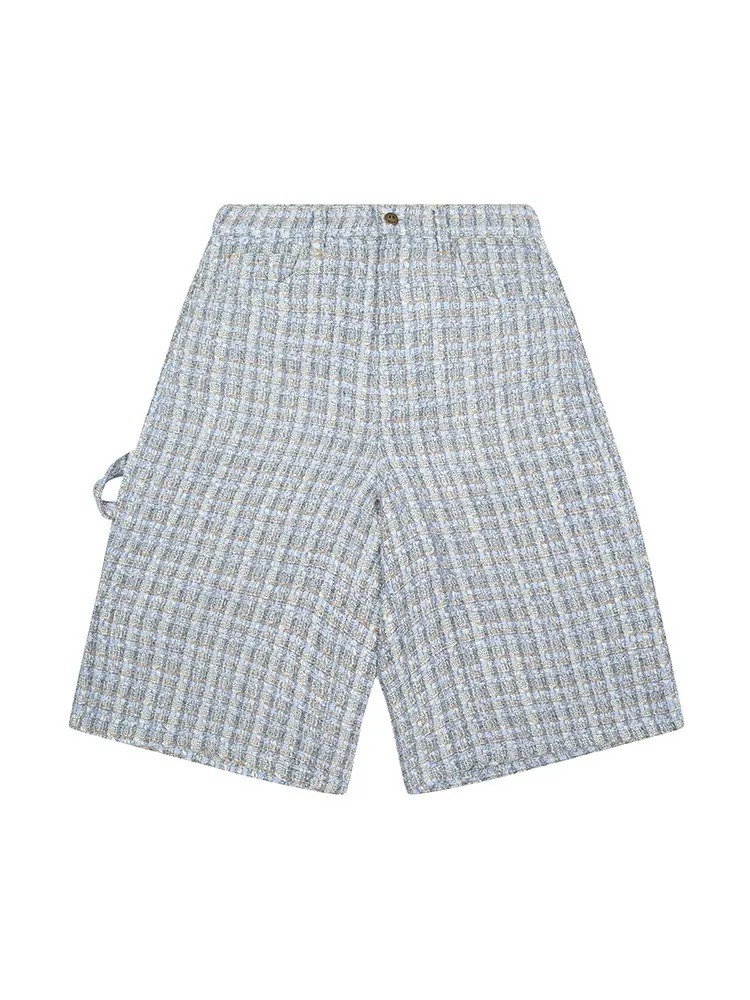 Drew House Bouclé  粗毛呢小香風刺繡笑臉 寬鬆休閒 短褲