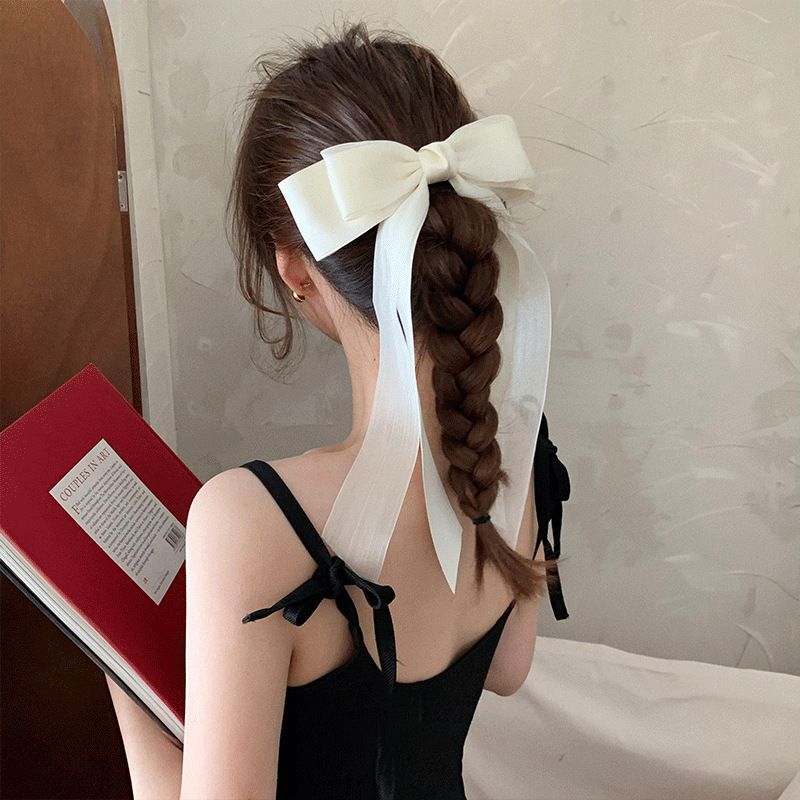 Organza Bow Ribbon Alligator Hair Clip