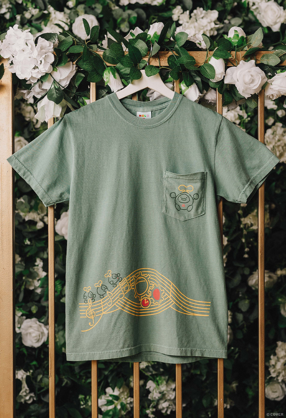 「官品代購」OMOCAT x hololive English -Justice - OTOMO Pocket T-Shirt