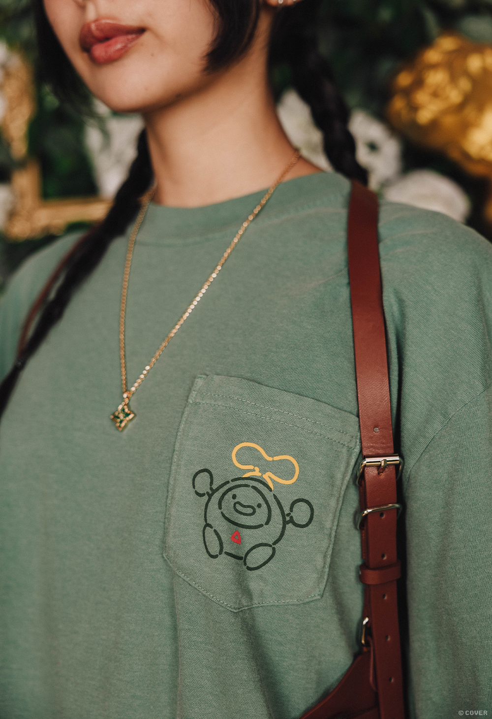 「官品代購」OMOCAT x hololive English -Justice - OTOMO Pocket T-Shirt