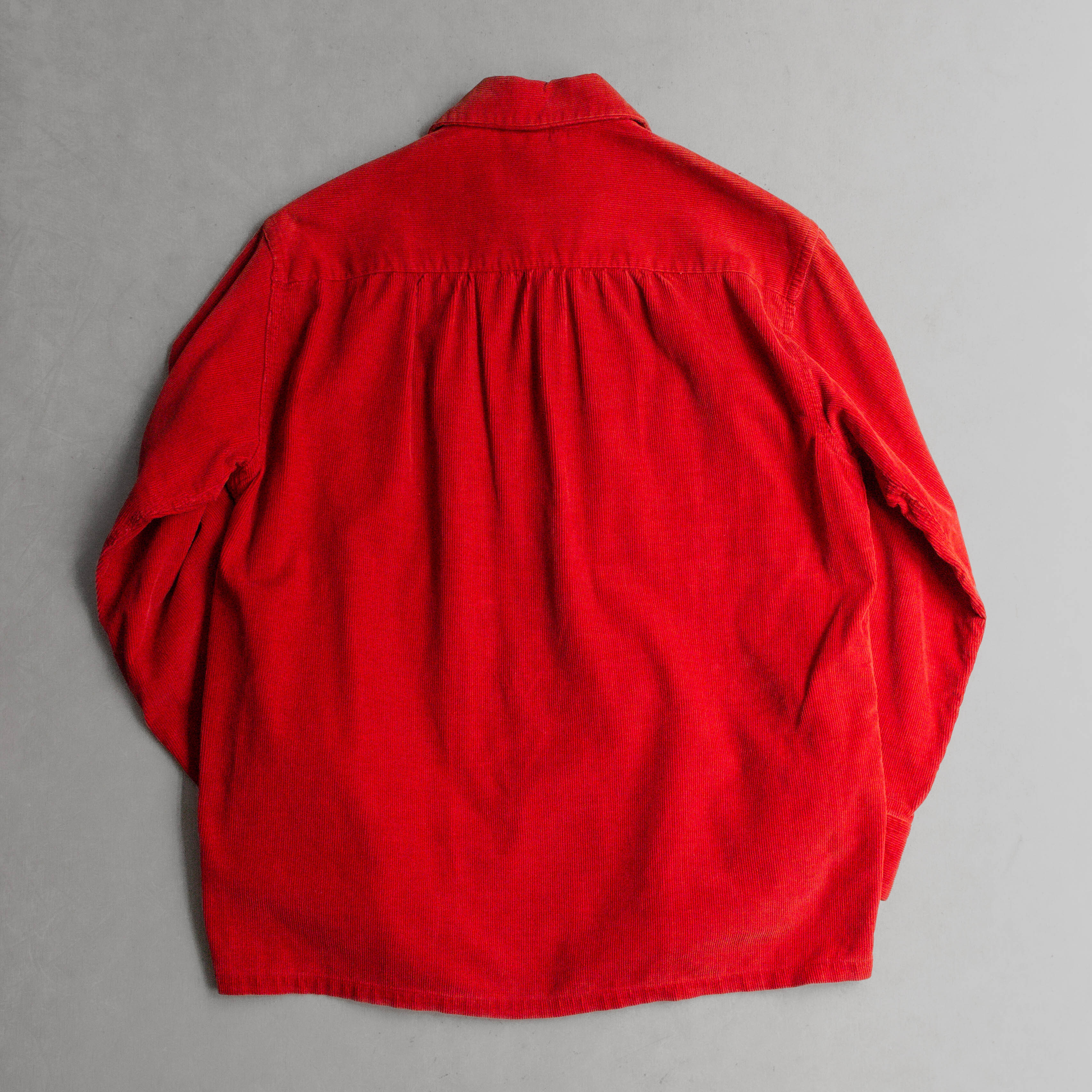 50S MARK TWAIN CORDUROY OPEN SHIRT 美國製 紅色 燈芯絨 開領 長袖襯衫