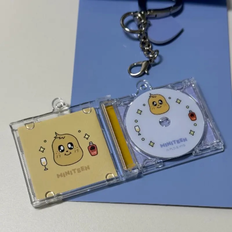 【預購】韓國代購 SEVENTEEN MINITEEN 官方授權 迷你CD造型 吊飾 愛心 鑰匙圈