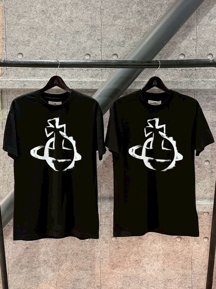 現貨四折 Vivienne Westwood 幻影大土星Logo 黑色短袖 T