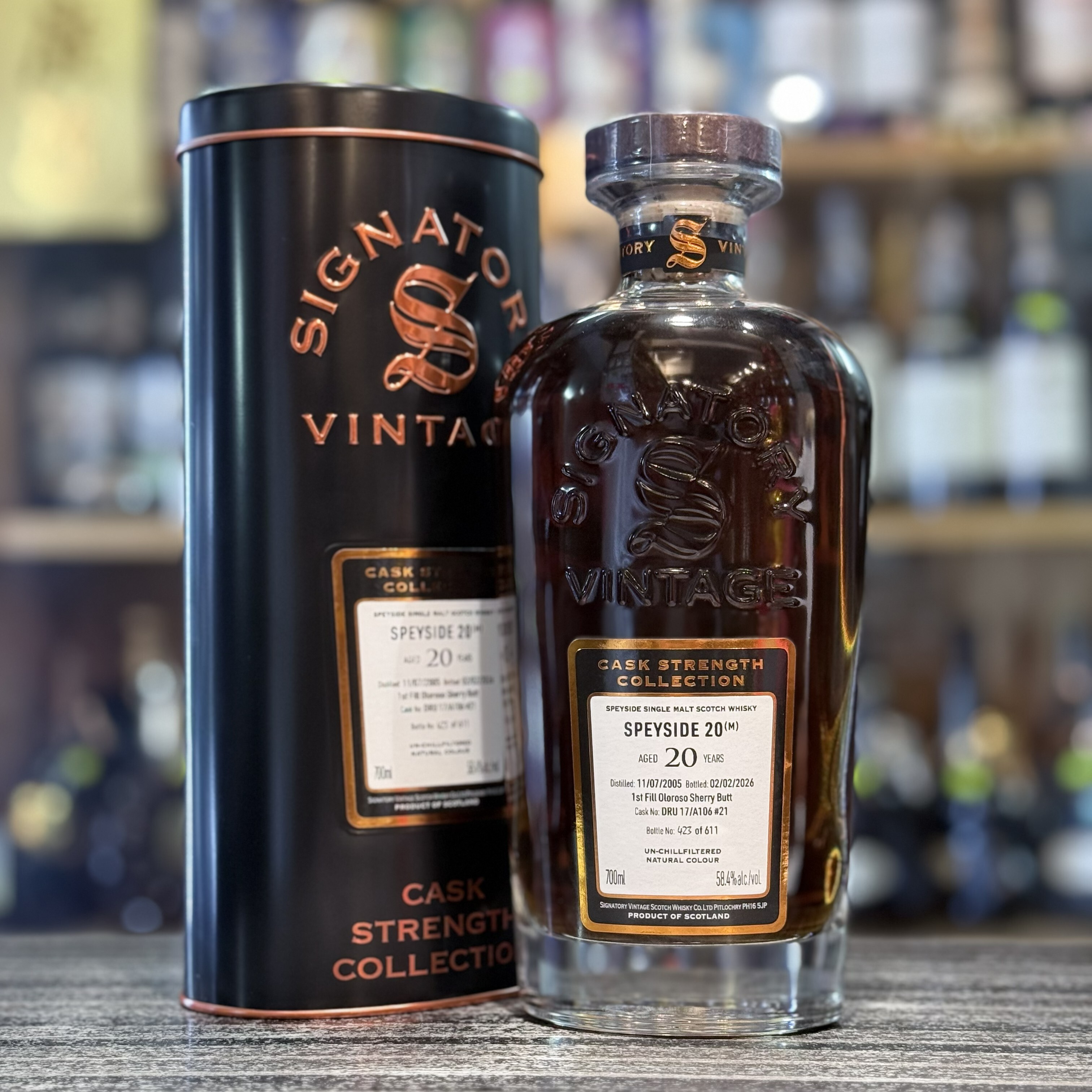 Signatory Speyside M 20 Year Old Dru17/A106 #21 58.4%