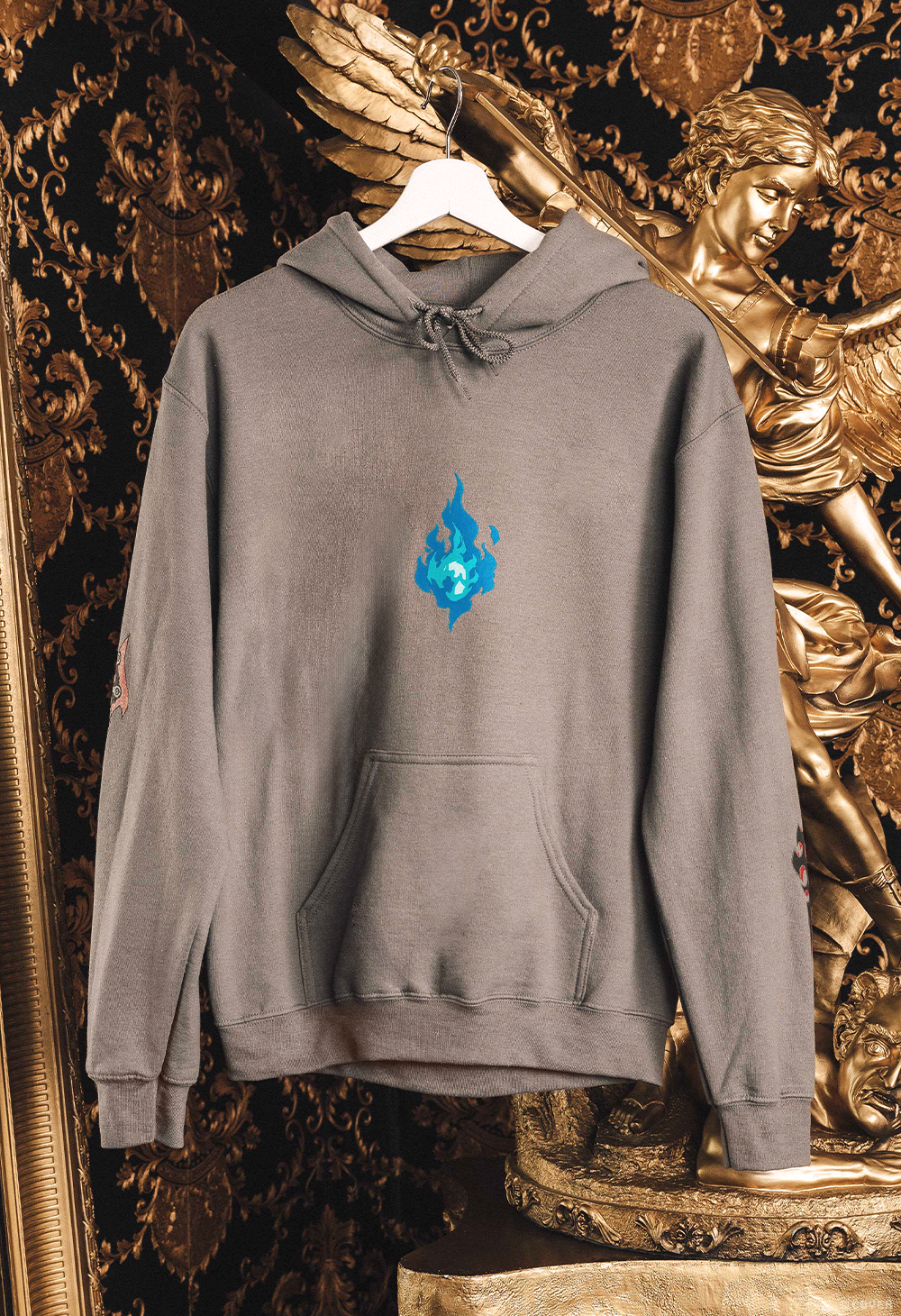 「官品代購」OMOCAT x hololive English -Justice - ELIZABETH ROSE BLOODFLMAE Hoodie