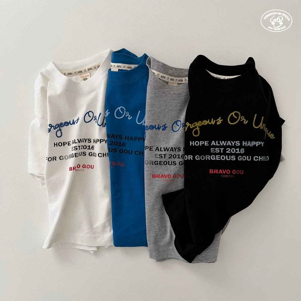 【親子】90-150 Gou 字母logo上衣 4色