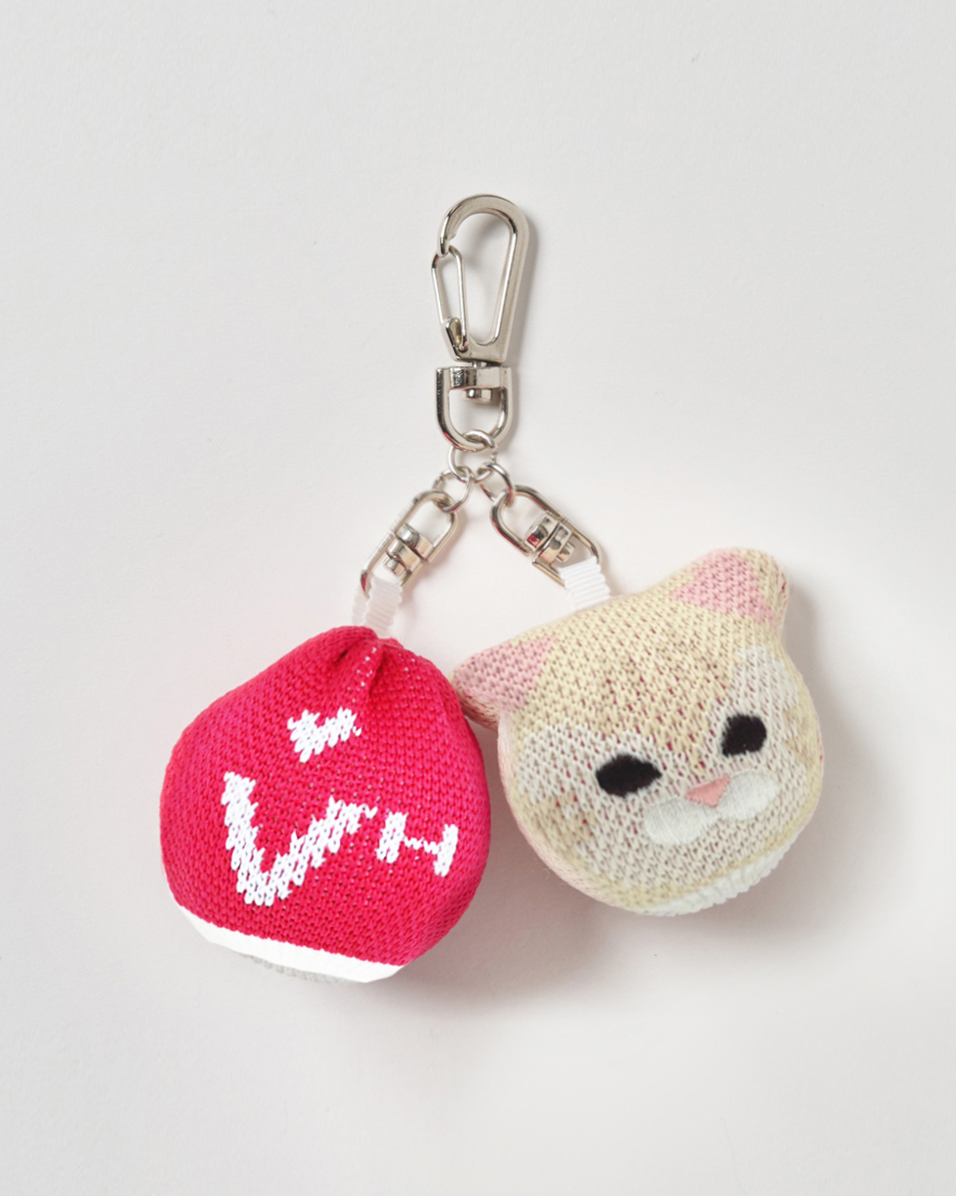 女士-貓咪針織小球袋