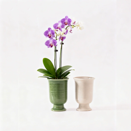 陶瓷花器 中式高腳花器 2色