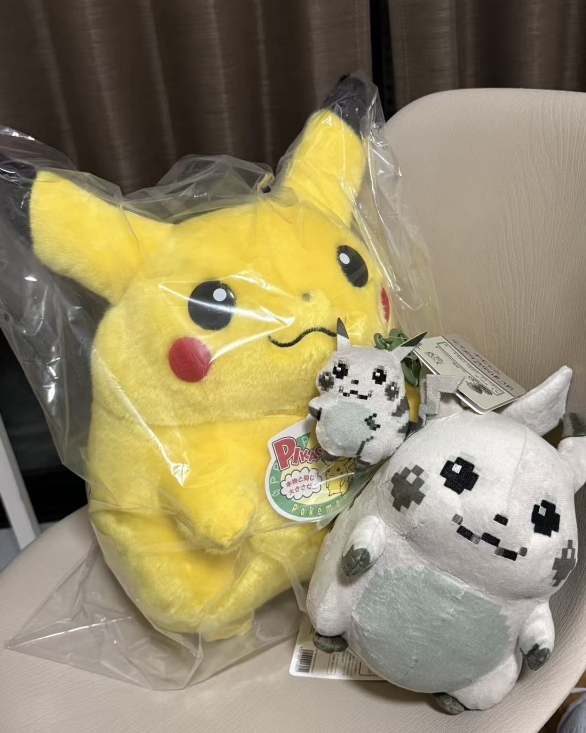 <日韓限定>POKÉMON 寶可夢 30周年紀念 皮卡丘 40cm 1/1等身大 毛絨 娃娃 公仔