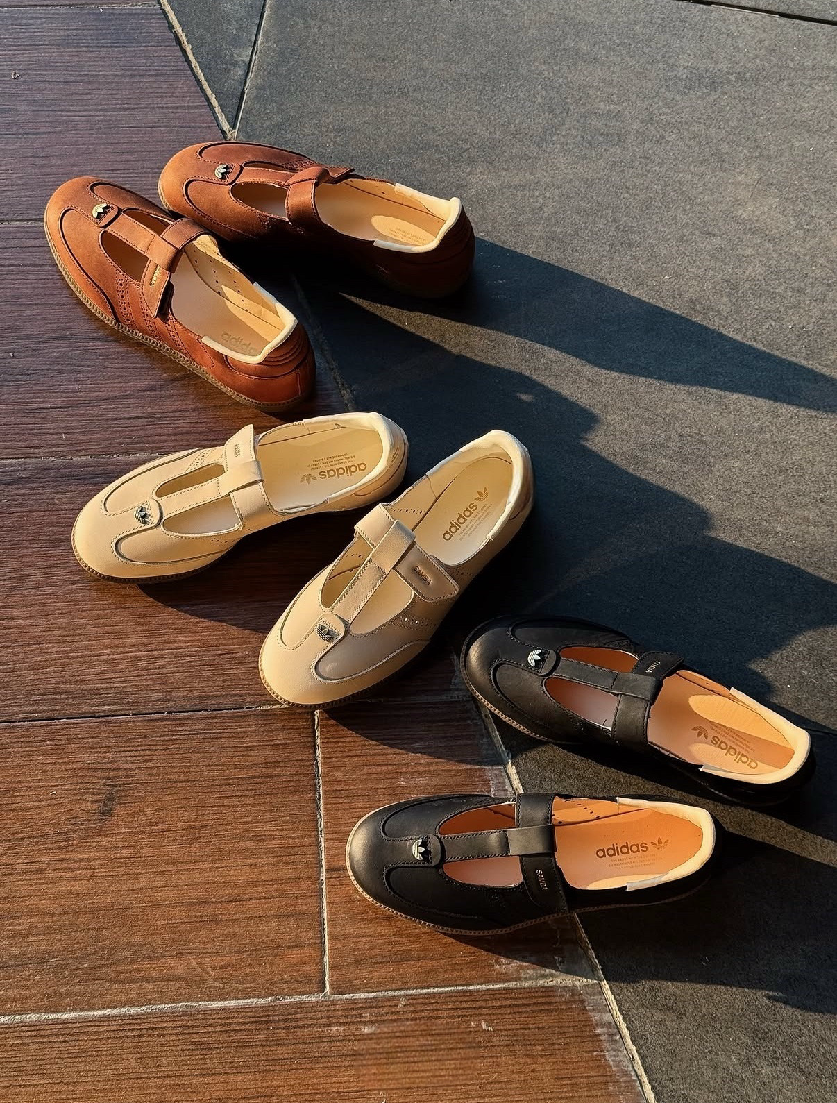 Adidas Samba Jane 皮革系列 奶茶色 黑色 咖啡色 瑪莉珍鞋 瑪麗珍 涼鞋 焦糖底 女鞋/預購