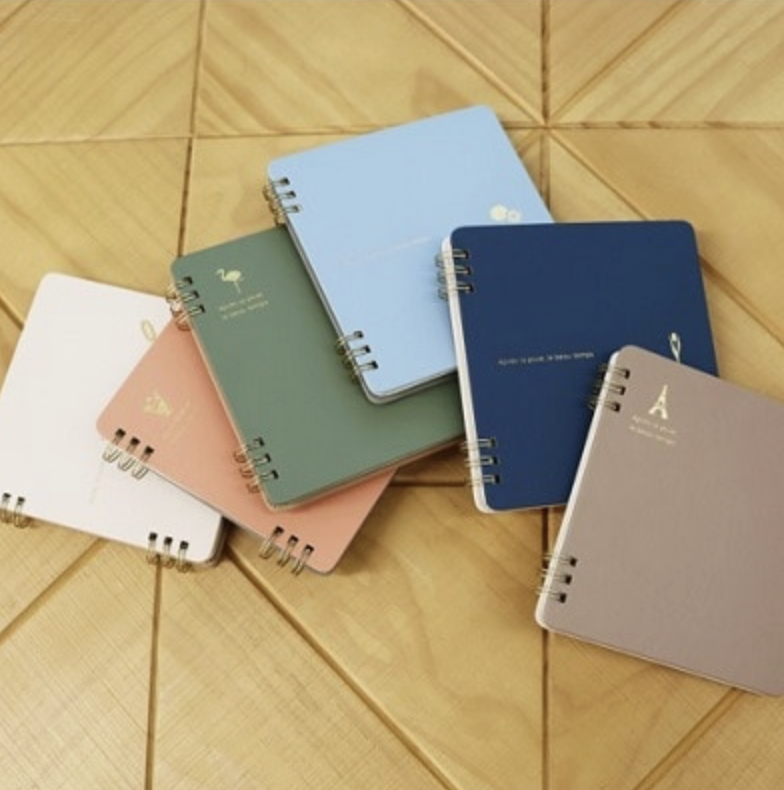 Futairo｜六孔線圈PU 雙色皮革筆記本（六色可選）