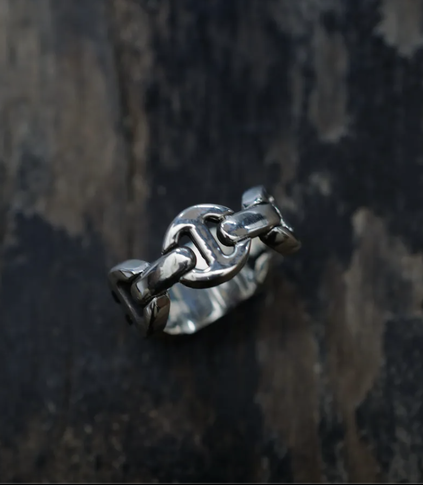 HB005M-Monogram Classic Tri-link Ring