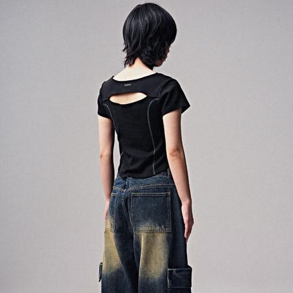 【預購】ZENDUST Mabelle 後背鏤空 修身 短T 2色