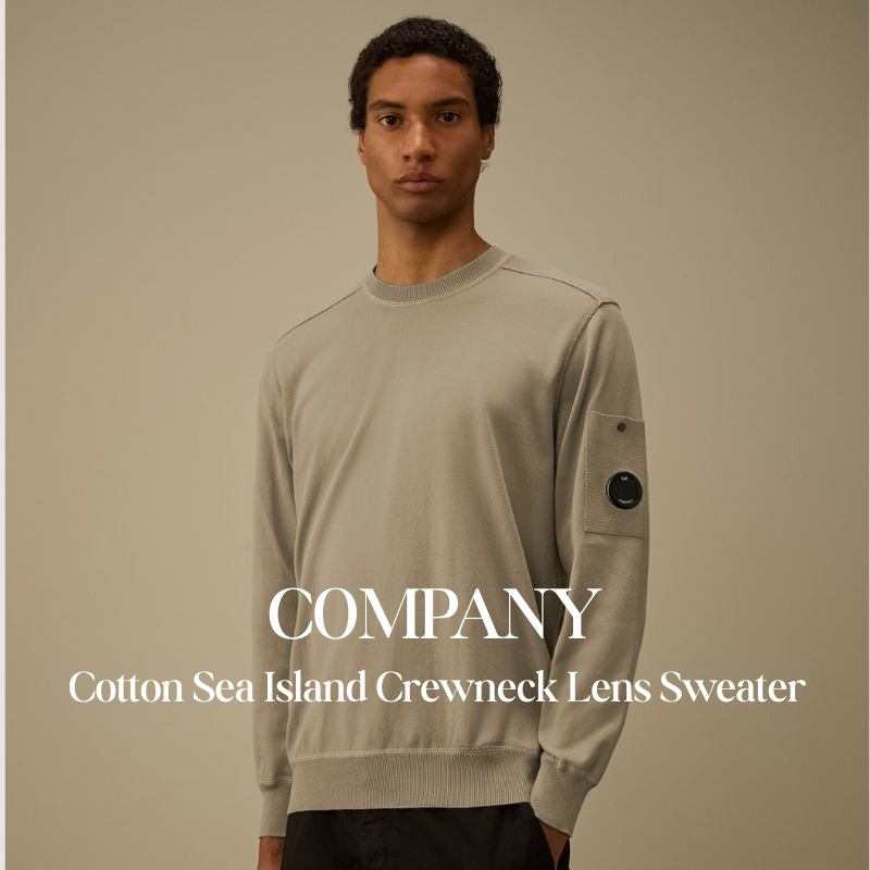 【代購】CP COMPANY 海島棉鏡片圓領毛衣 Sea Island Cotton Sweater