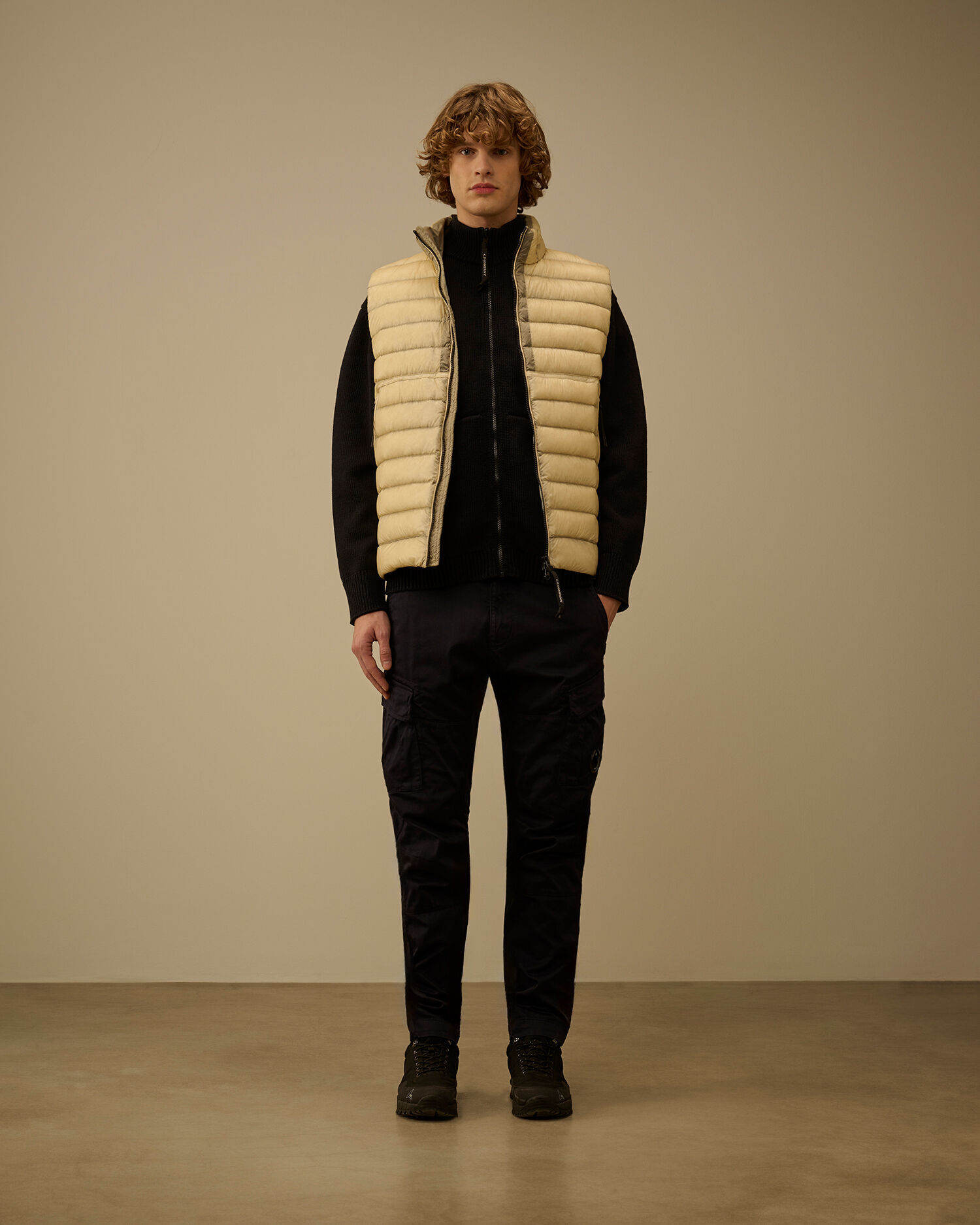 【代購】CP COMPANY 混紡棉質拉鍊針織外套 Zipped Cardigan