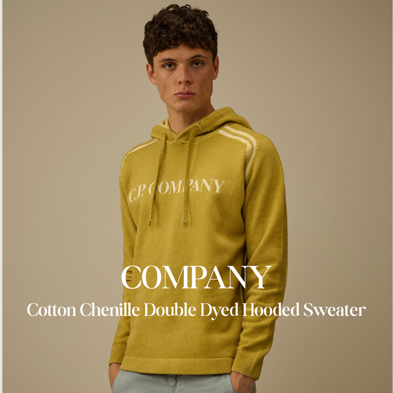 【代購】CP COMPANY 雙染雪尼爾連帽毛衣 Hooded Sweater 針織帽T
