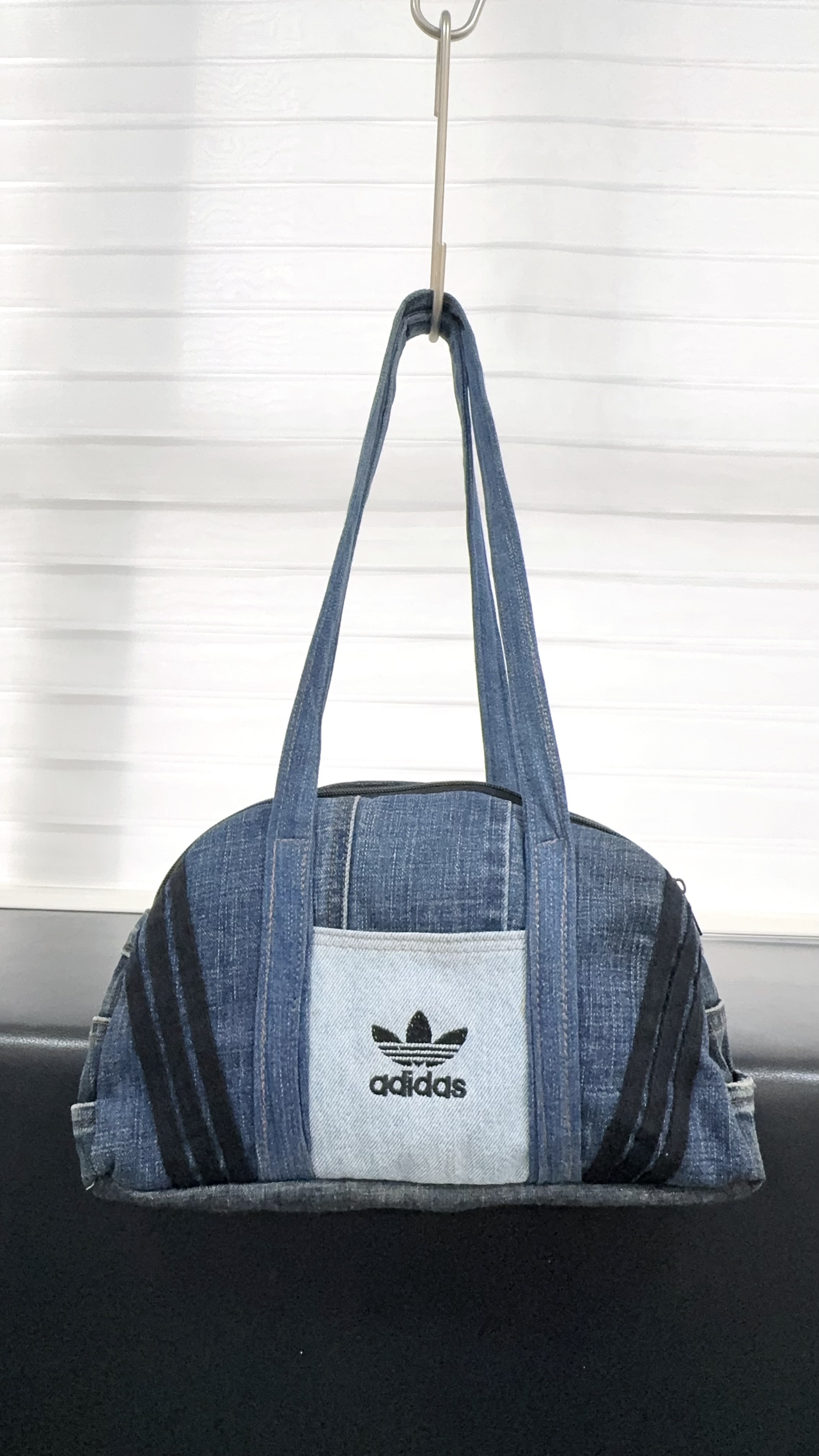 Adidas復古藍保齡球袋🎳