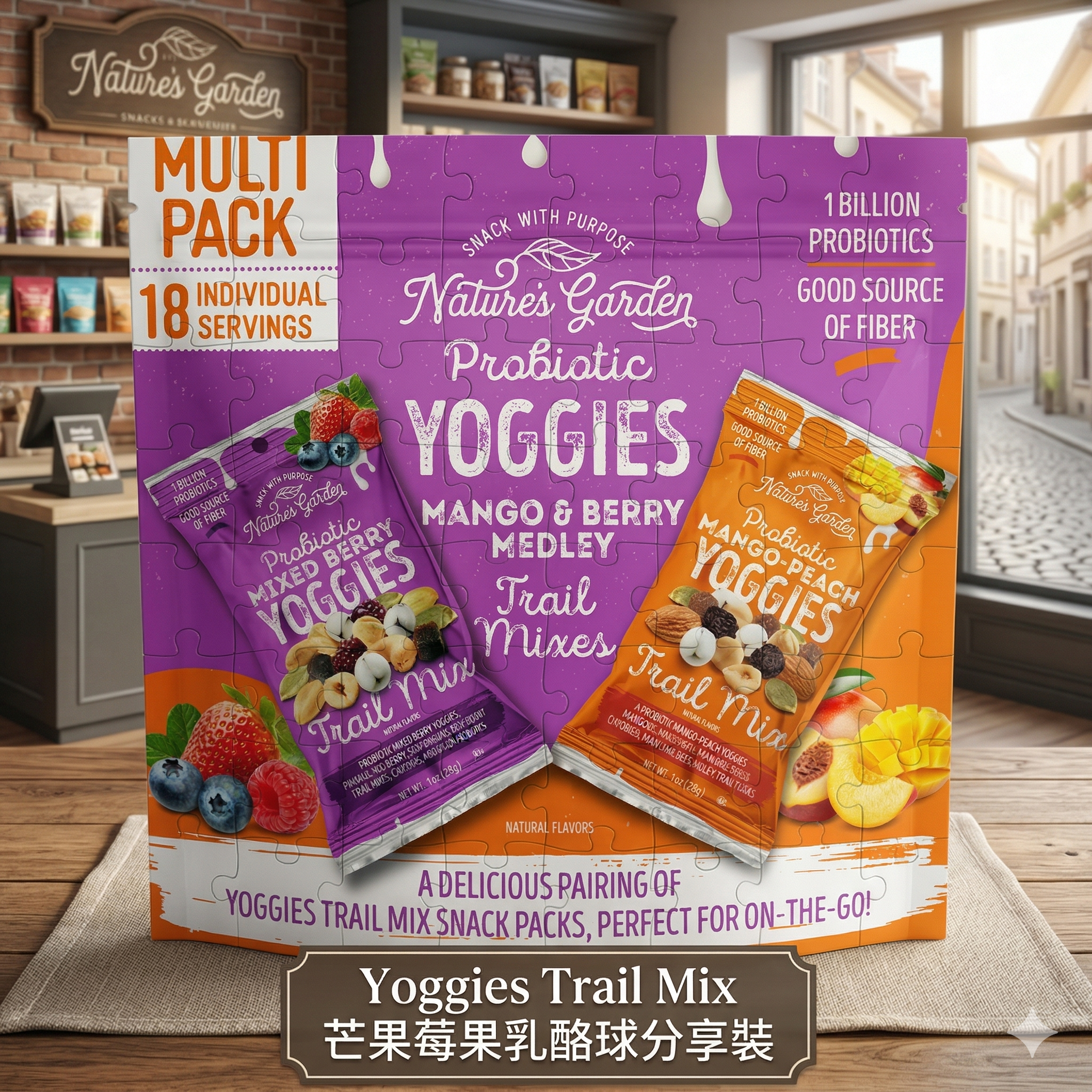 【預購】Yoggies Trail Mix H041196 芒果莓果乳酪球分享裝